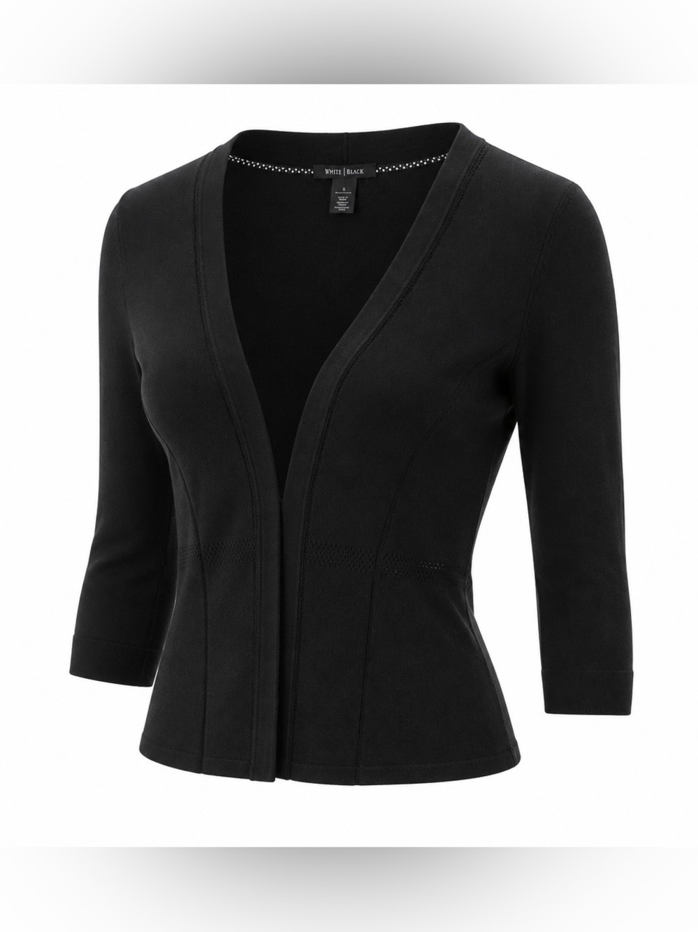 White House Black Market Black Knit Top